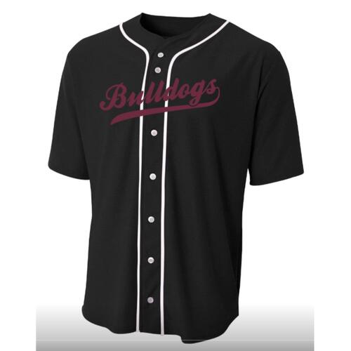 D1 - YOUTH - Full Button Stretch Mesh Baseball Jersey Thumbnail